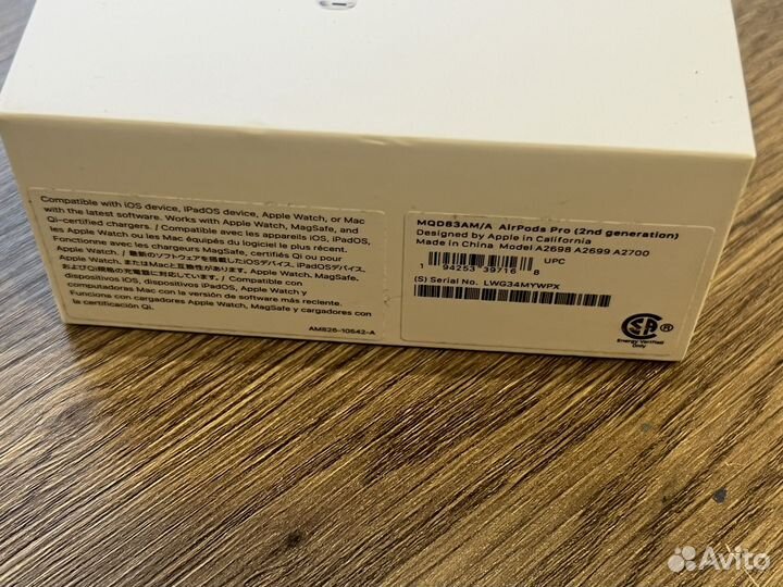 Наушники apple earpods pro 2 (кейс) оригинал