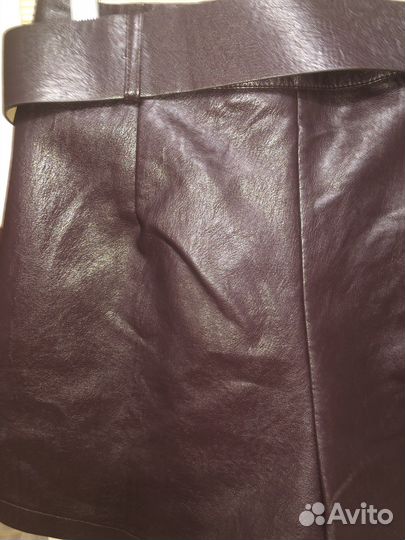 Шорты женские кожаные