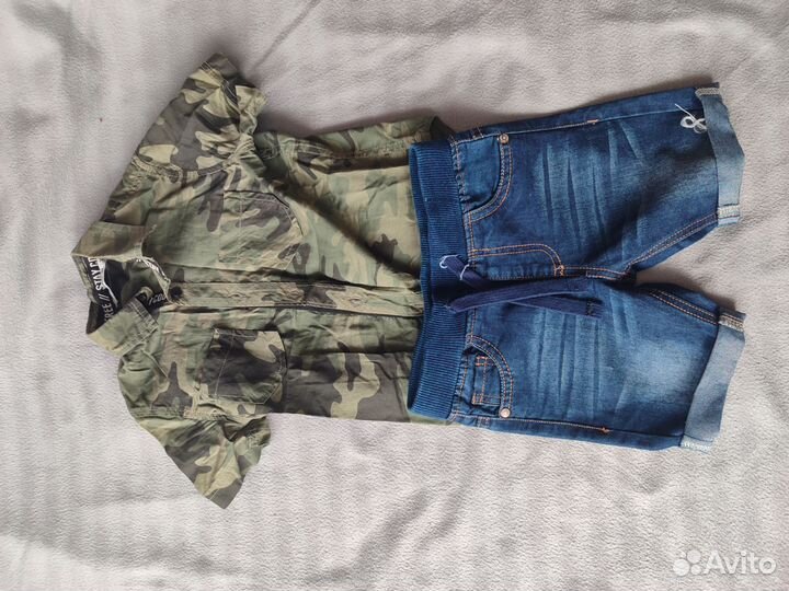 Шорты, рубашка