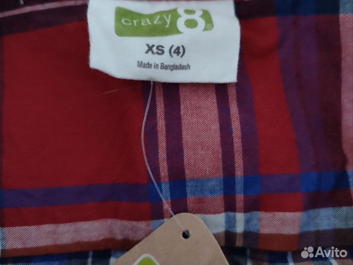 Рубашка на мальчика crazy8, новая