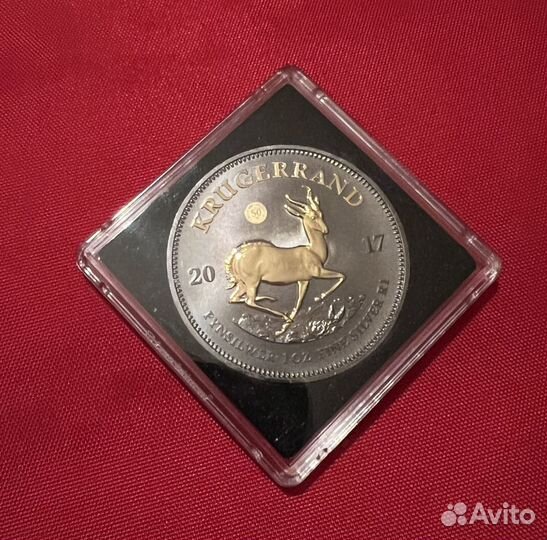 Юбилейный позолоченный крюгерранд