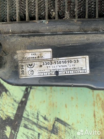 Радиатор газель медный