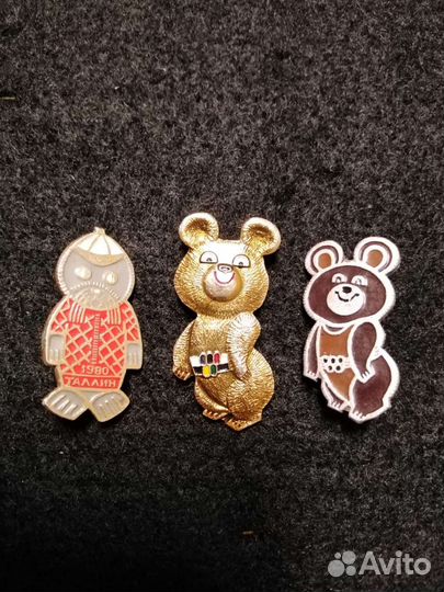 Значки Олимпиада 80, Мишки