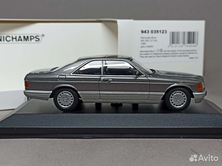 Mercedes-Benz 560SEC C126 1986 1:43 minichamps