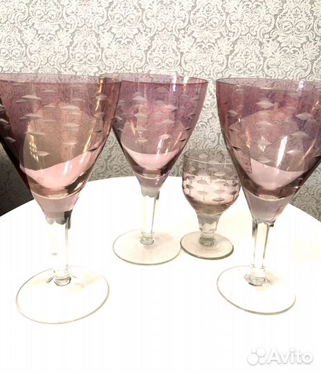 Бокалы цветное стекло