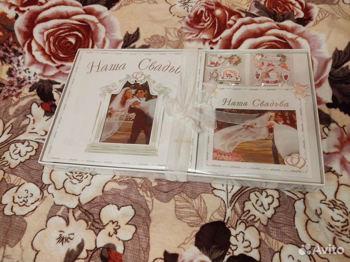 Свадебный альбом+рамка+наклейки