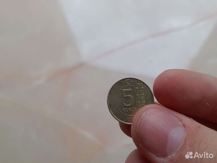 Турецкая монета kurus 2016 года