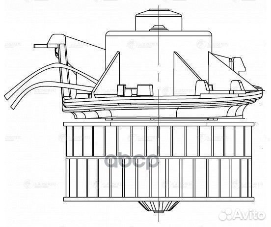 Э/вентилятор отоп. для а/м Chrysler Voyager IV