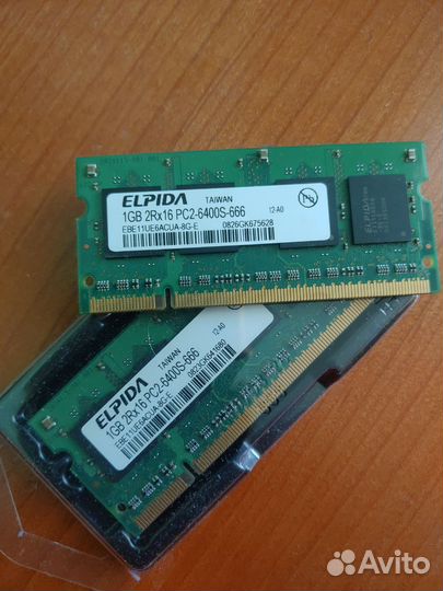 Оперативная память Elpida ddr2 для ноутбука