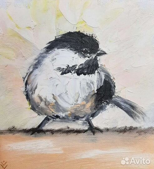 Картина птичка