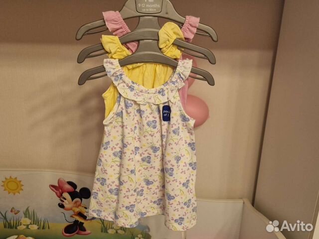 Маечки Mothercare для девочки, новые