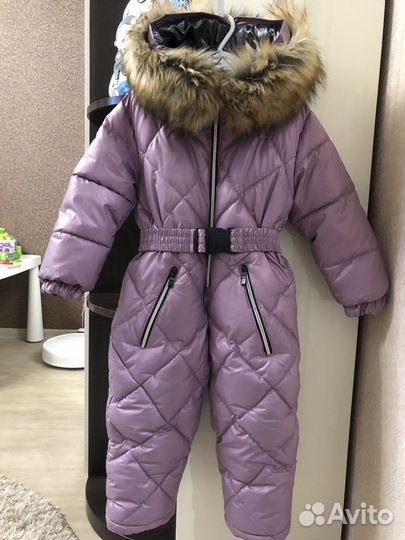 Зимний комбинезон для девочки на 3-4 года
