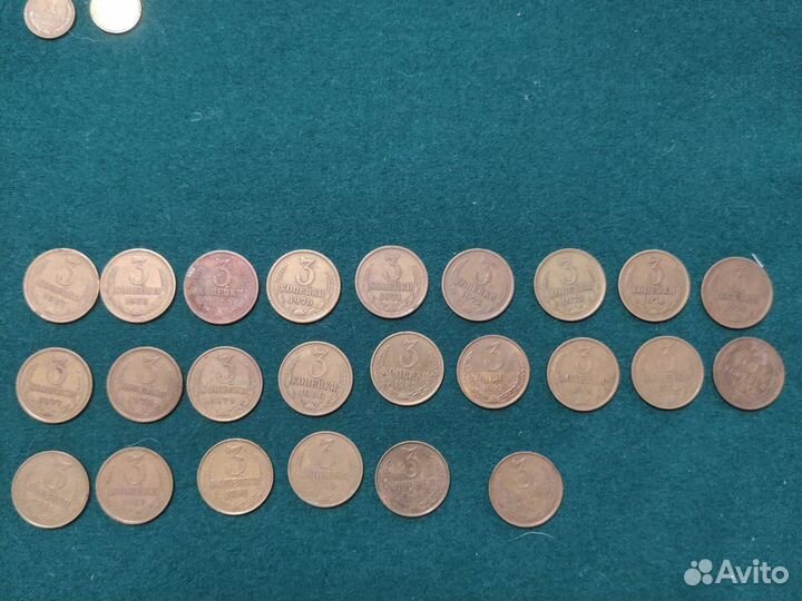 Набор 2, 1, 3, 10 копейки. ссср. Погодовки