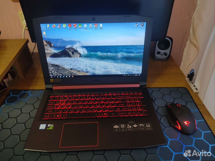 Acer Nitro5 + звуковая карта Fiio