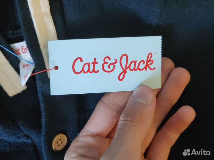 Кофта с капюшоном Cat&Jack