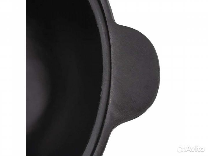 Казан чугунный 6 литров, плоское дно