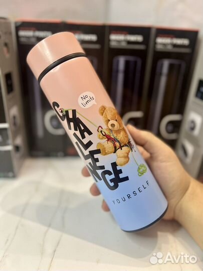 Термос с термометром