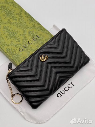 Ключница gucci кожаная