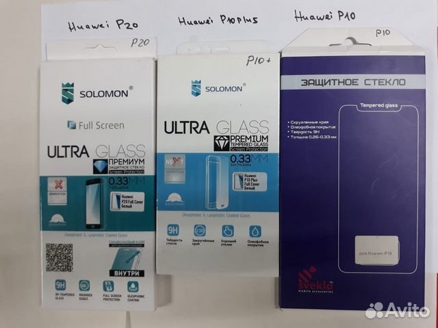 Защитное стекло на iPhone, Huawei, Meizu, Xiaomi