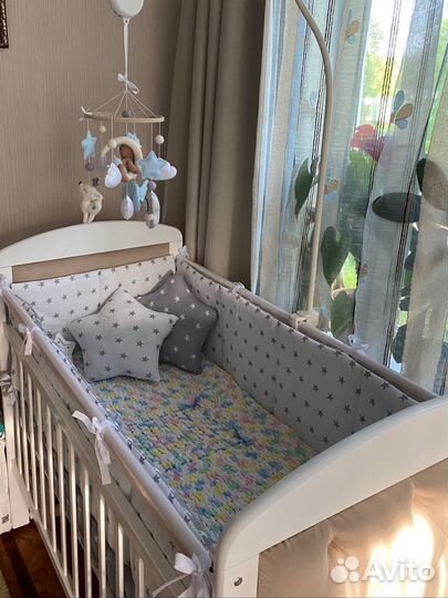 Бортики в детскую кроватку