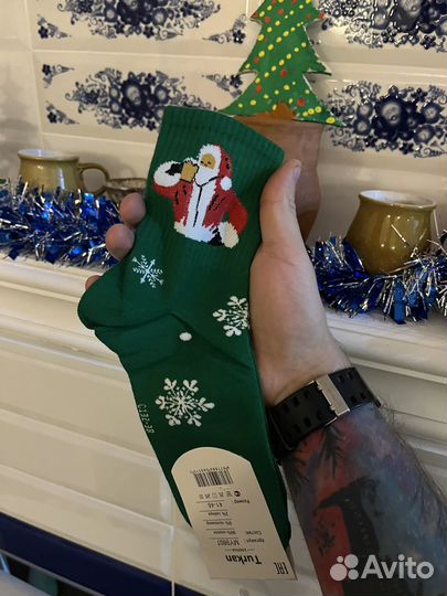 Носки мужские новогодние