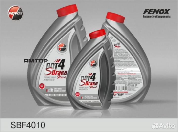 Fenox SBF4010 Жидкость тормозная Fenox DOT 4 1 л