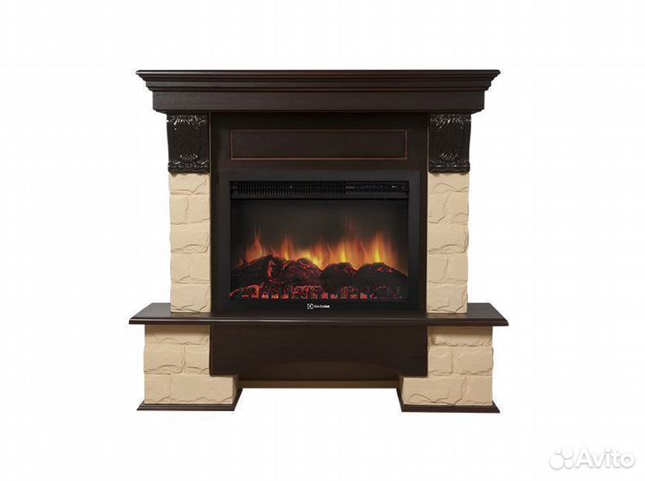 Портал Forte 25S камень бежевый, шпон Темный дуб