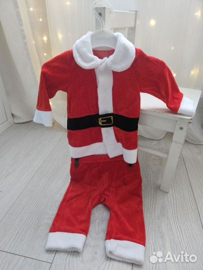 Костюм карнавальный на новый год Санта Клаус