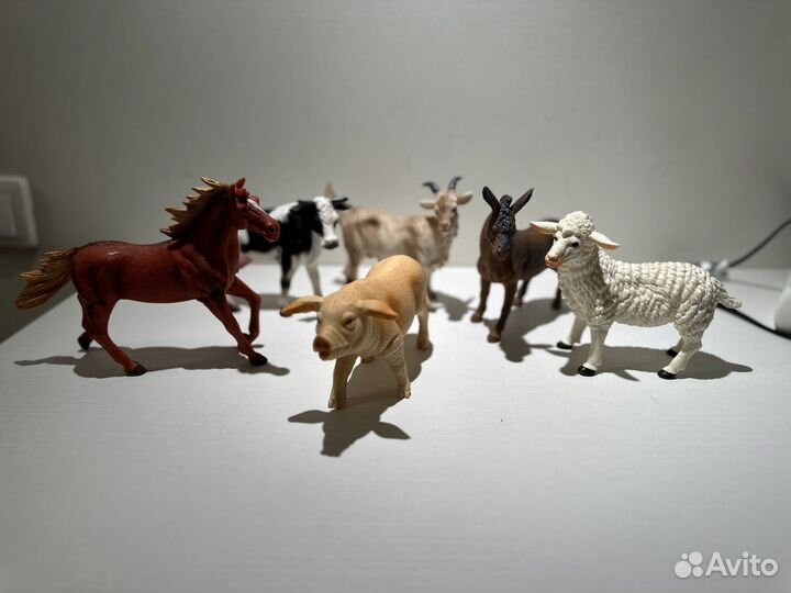 Фигурки домашних животных ферма реалистичные