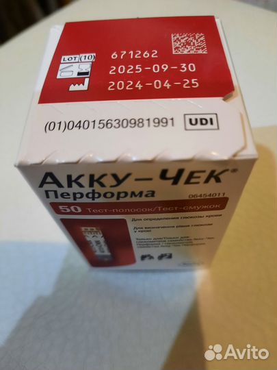 Тест полоски акку чек перформа