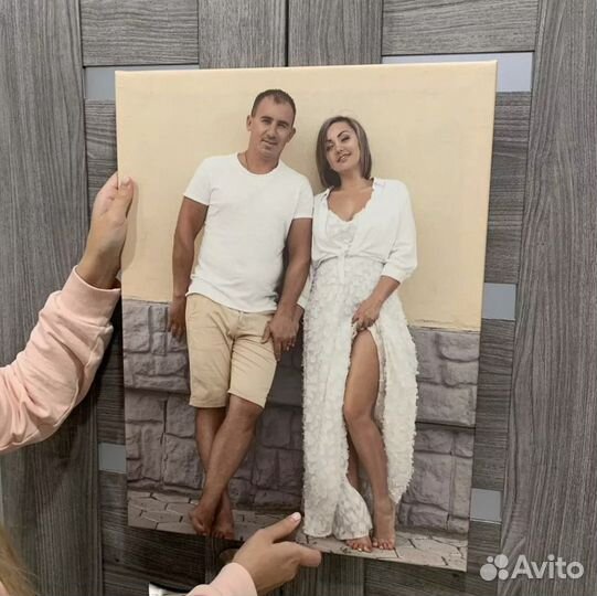 Портрет по фото, Печать на холсте