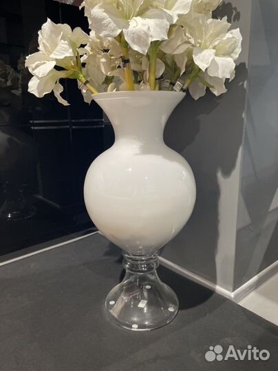 Ваза белая большая полусфера, Vgnewtrend. Италия