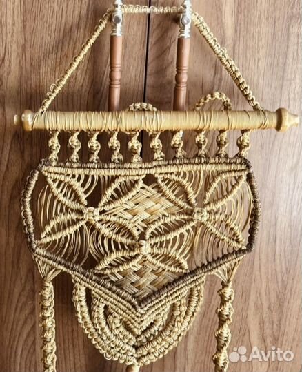 Кашпо макраме антикварное времен СССР
