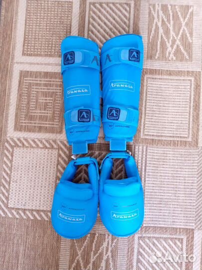 Защита голени и стопы для каратэ L