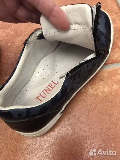 Кожаные ботинки кеды