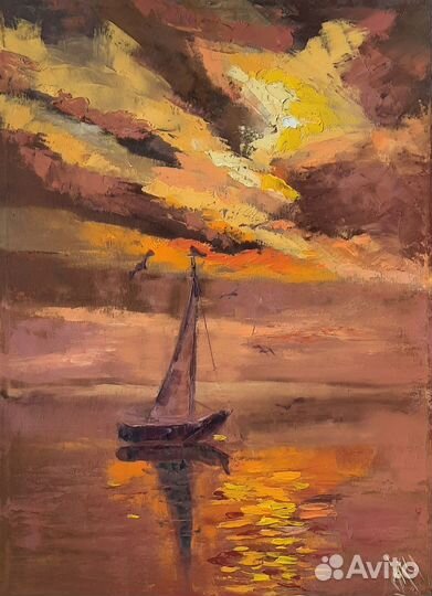 Картина маслом пейзаж