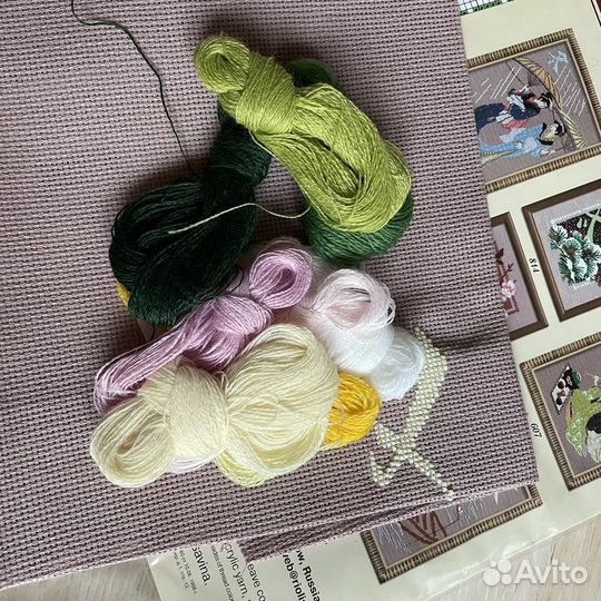 Набор для вышивания крестом риолис шерсть