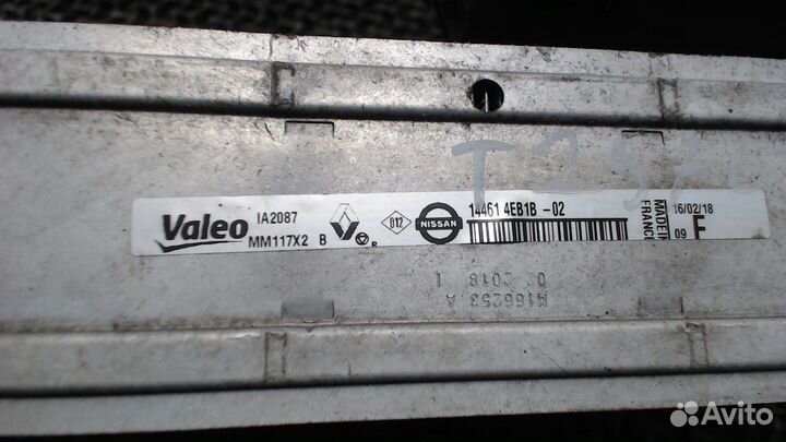 Радиатор интеркулера Renault Kadjar, 2018