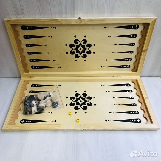 Нарды + шашки походные. Новые