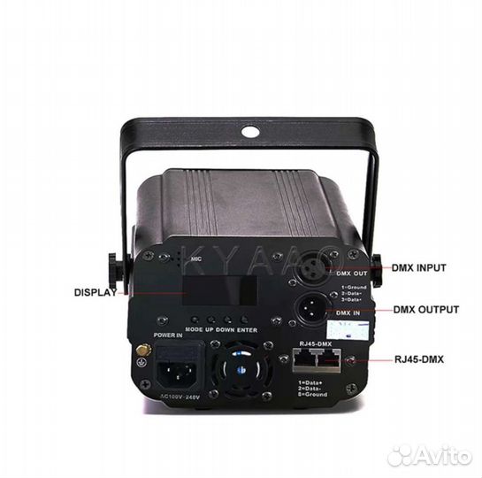 Лазер/ лазерный проектор для дискотеки 2200 мВт