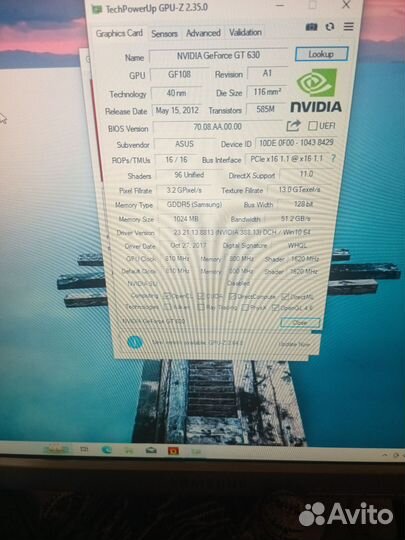 Видеокарта gt 630 1gb