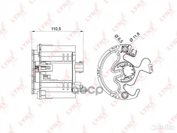 Фильтр топливный LF983M lynxauto