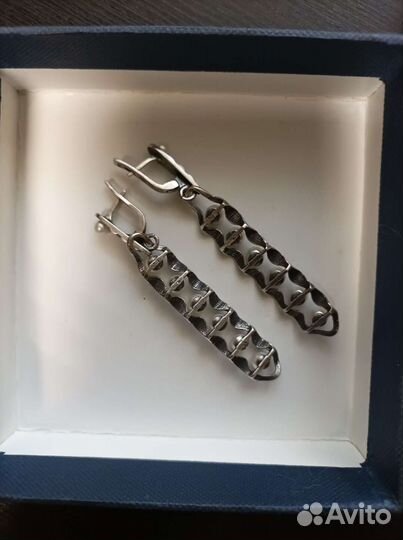 Эксклюзив серебряные серьги проба 925 с жемчугом