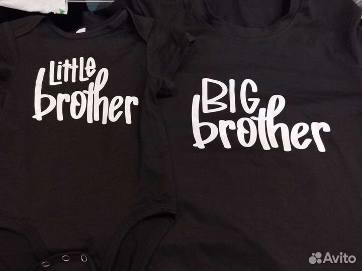 Футболки family look братья