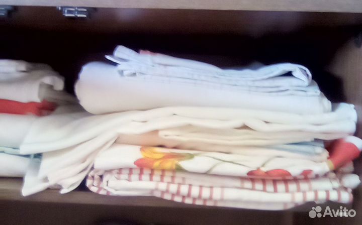 Полотенца, постельное белье, скатерти, шторы. Лён