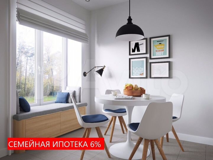 2-к. квартира, 53,4 м², 9/16 эт.