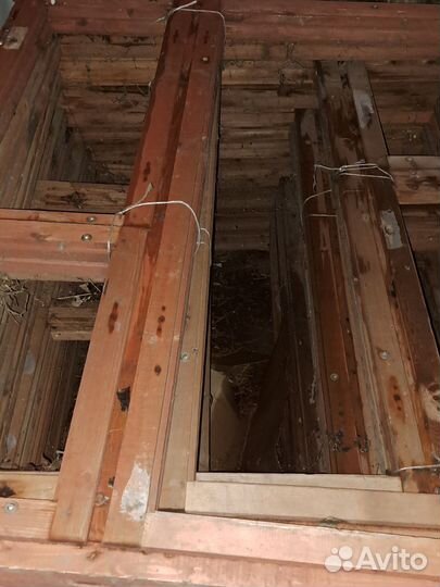 Деревянные окна без стекла новые