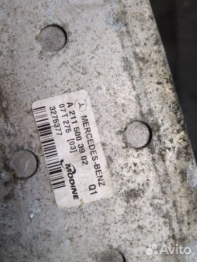 Радиатор интеркулера Mercedes E W211, 2002