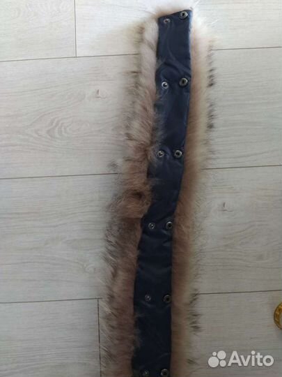 Воротник мех енота натуральный