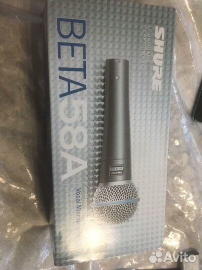 Микрофон Shure beta 58a made in Mexico